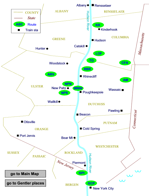 Shorter Routes -- Overview Map