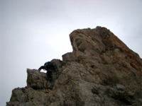 climb via ferrata Mariano Bianchi on Cristallo