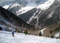 Antholz: ski on the Rote Wand